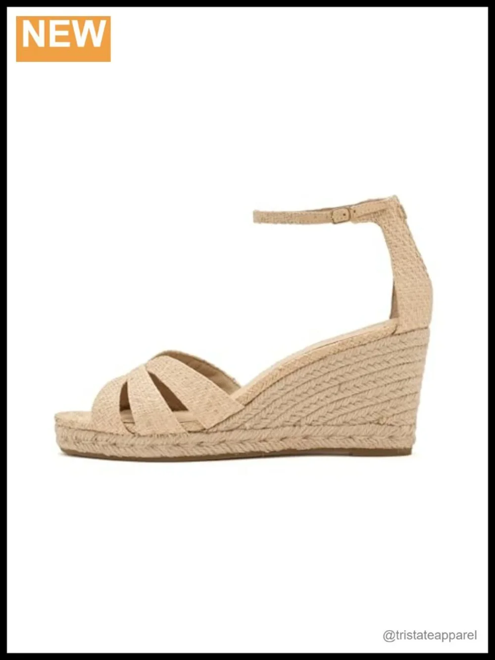 Raffia Espadrille Wedge Sandal Multi-Strap Buckle Ankle Casual Summer